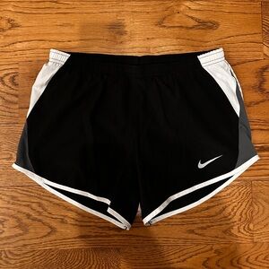 Nike Women's Black and White Running Exercise Shorts